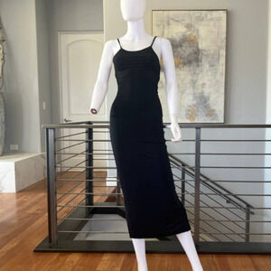 Weekend Stories Spaghetti Strap Bodycon Midi Dress